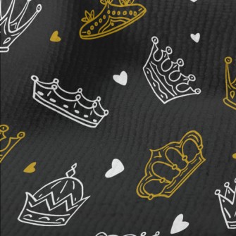 Hand Drawn Various Crowns Terry