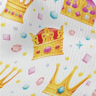 Cartoon Crown With Jewels Terry