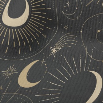 Mysterious Night Sky Pattern Terry