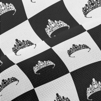 Black And White Plaid Princess Performance Linen