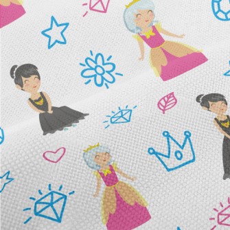 Hand Drawn Pattern Princess Performance Linen