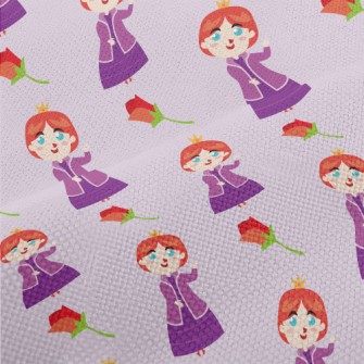 Elegant Red-haired Princess Performance Linen