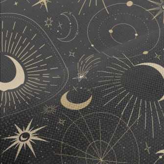 Mysterious Night Sky Pattern Performance Linen