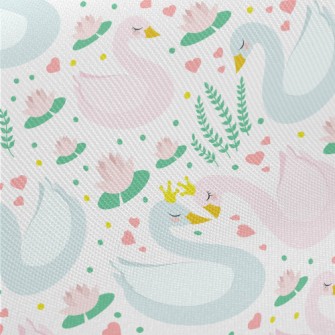 Swan Prince And Princess In Lo Twill