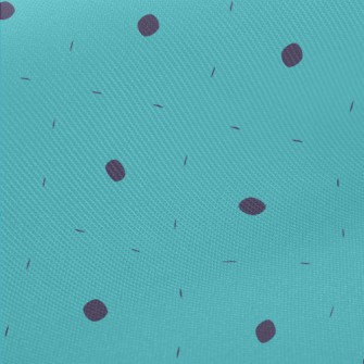 Blue Polka Dot Pattern Twill