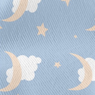 Light Blue Night Sky Standard Corduroy