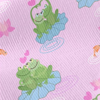 Two Frogs In Love Standard Corduroy