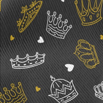 Hand Drawn Various Crowns Standard Corduroy