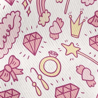 Pink Princess Decoration Standard Corduroy