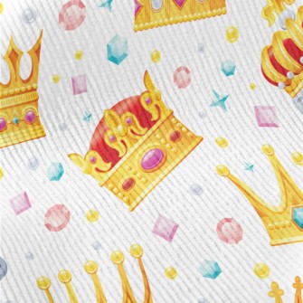 Cartoon Crown With Jewels Standard Corduroy