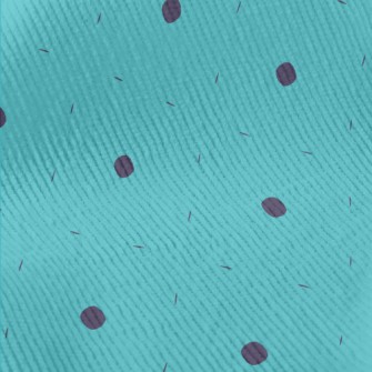 Blue Polka Dot Pattern Standard Corduroy