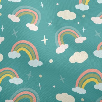 Cartoon Clouds Rainbow Dobby