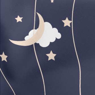 Wavy Night Sky Stretch Ponte