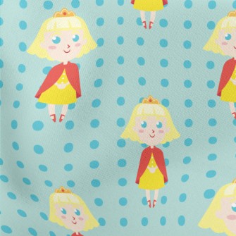 Princess Wearing A Cape Stretch Ponte