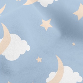 Light Blue Night Sky Micro Fleece