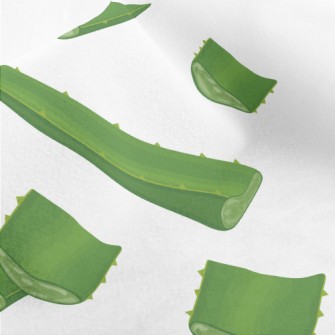 Green Reed Chopped Micro Fleece