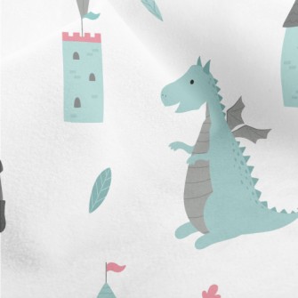 Knight And Dragon Micro Fleece