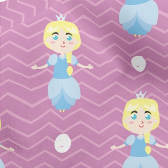 Blonde Blue-eyed Princess Micro Fleece