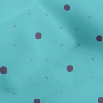 Blue Polka Dot Pattern Micro Fleece