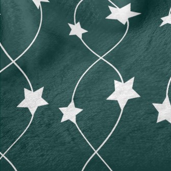 Cross Wavy Stars Minky