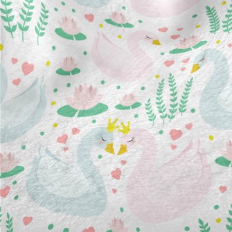 Swan Prince And Princess In Lo Minky