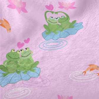 Two Frogs In Love Minky