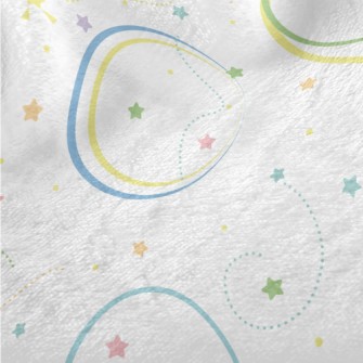 Playful Colorful Starry Sky Minky