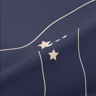 Wavy Night Sky Piqué