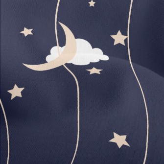 Wavy Night Sky Lightweight Performance Linen