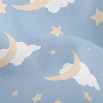 Light Blue Night Sky Lightweight Performance Linen