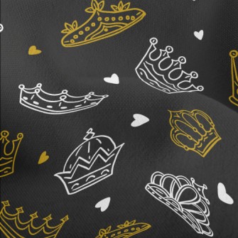 Hand Drawn Various Crowns Lightweight Performance Linen