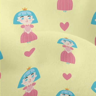 Cute Blue-haired Princess Lightweight Performance Linen