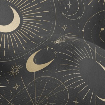 Mysterious Night Sky Pattern Lightweight Performance Linen