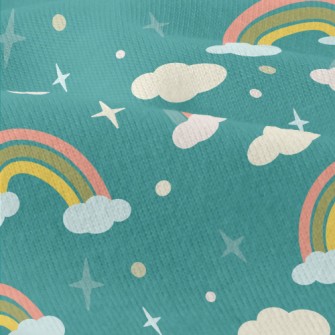 Cartoon Clouds Rainbow Modern Jersey