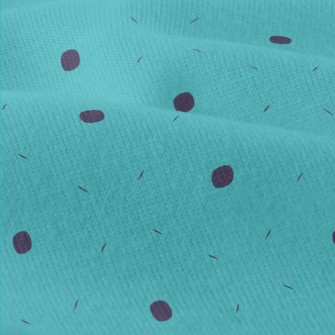 Blue Polka Dot Pattern Modern Jersey