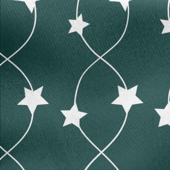 Cross Wavy Stars Jersey Backed Fleece