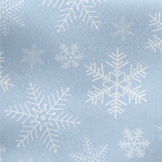 Snowflakes Are Falling Jersey Backed Fleece
