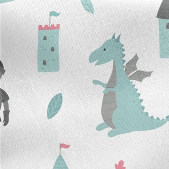 Knight And Dragon Jersey Backed Fleece