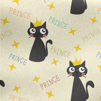 Black Cat Prince Jersey Backed Fleece