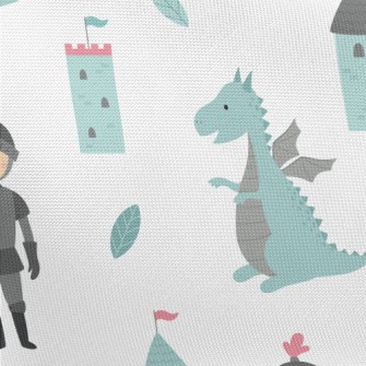 Knight And Dragon Pongee