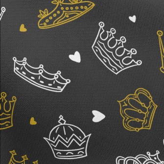 Hand Drawn Various Crowns Pongee
