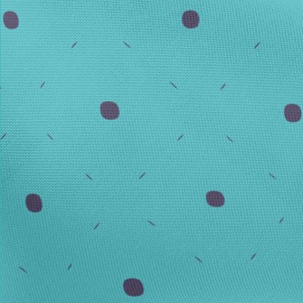 Blue Polka Dot Pattern Pongee