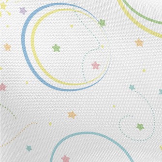 Playful Colorful Starry Sky Pongee