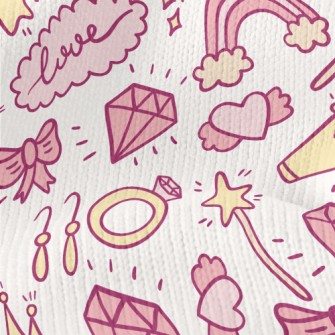 Pink Princess Decoration Stretch Jersey