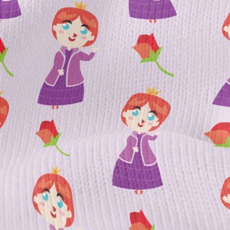 Elegant Red-haired Princess Stretch Jersey