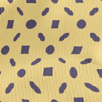 Geometric Diamond Pattern Stretch Jersey
