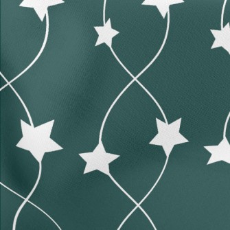 Cross Wavy Stars Lightweight Cotton Poplin