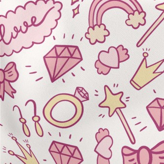 Pink Princess Decoration Lightweight Cotton Poplin