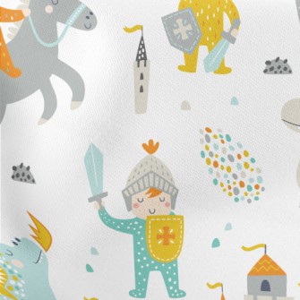 Fire-breathing Dragon And Cast Lightweight Cotton Poplin