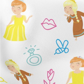 Short Hair Princess And Long H Lightweight Cotton Poplin